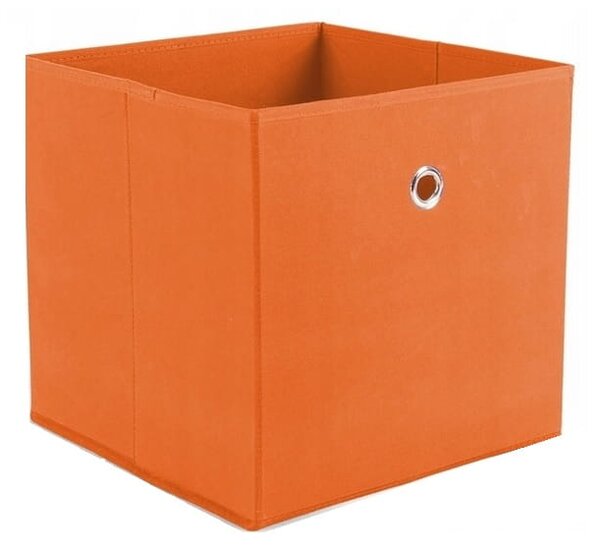 Pomarańczowy pojemnik materiałowy, wkład, szuflada