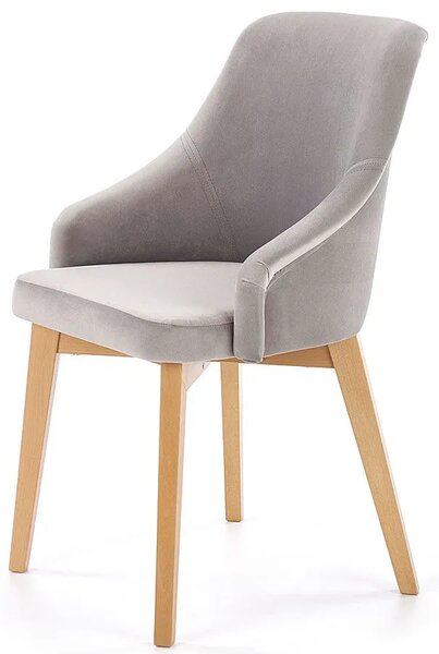 Krzesło drewniane Altex 2X - popiel + dąb miodowy