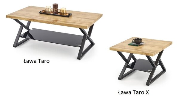 Kwadratowy stolik kawowy loft | Umeblowana.com
