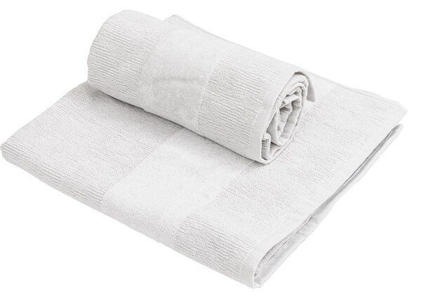 Zestaw ręczników CARRARA 1 szt. 60x100 cm i 1 szt. 40x55 cm 100% bawełna, biały