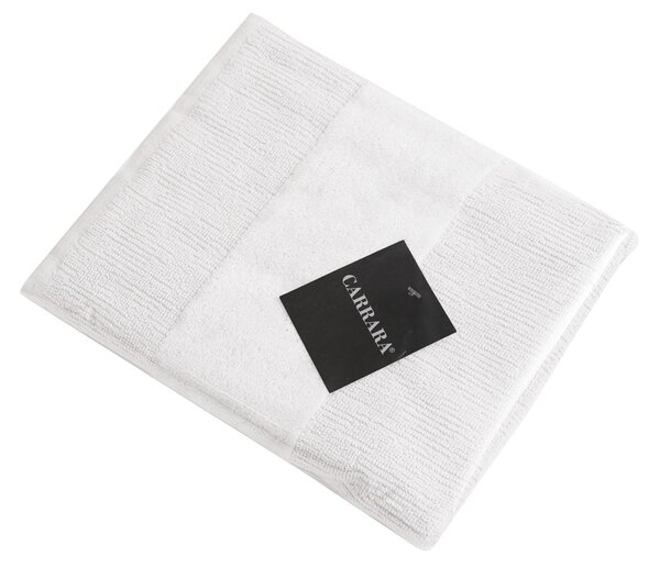 Zestaw ręczników CARRARA 1 szt. 60x100 cm i 1 szt. 40x55 cm 100% bawełna, biały