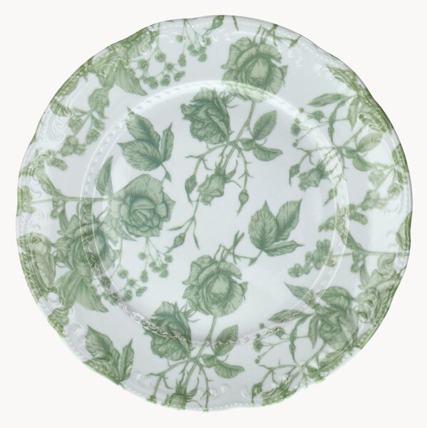 Podstawka pod talerz z porcelany Wienna Green Roses