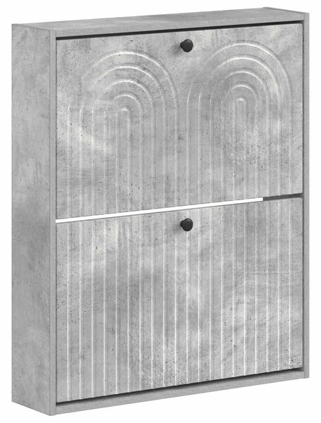Wisząca szafka na buty ALKMAAR 71 x 17 x 86 cm Betonowy szary