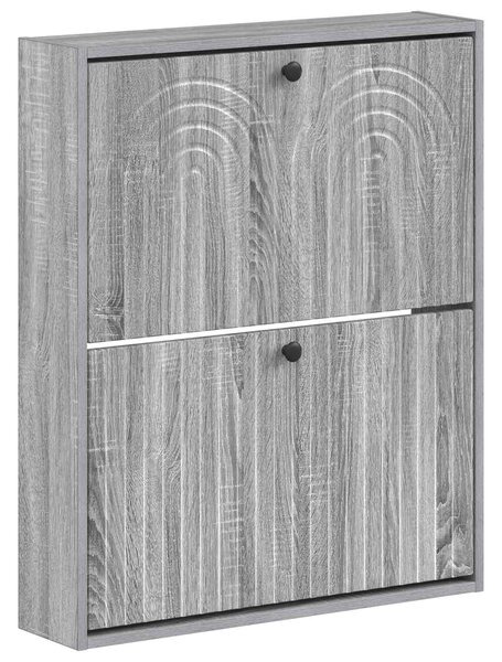Wisząca szafka na buty ALKMAAR 71 x 17 x 86 cm Szary Sonoma