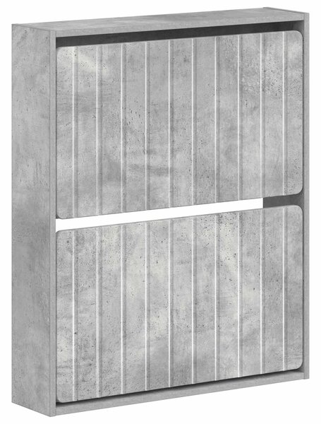 Wisząca szafka na buty ZWOLLE 71 x 17 x 86 cm Betonowy szary