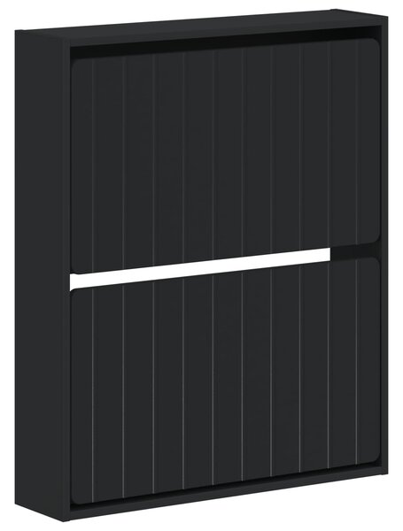Wisząca szafka na buty ZWOLLE 71 x 17 x 86 cm Czarny