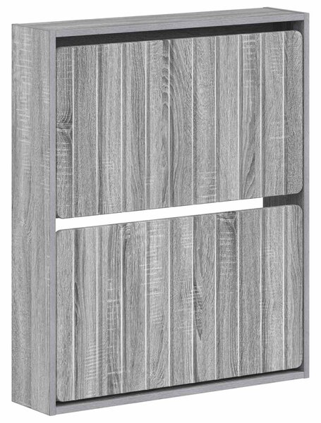 Wisząca szafka na buty ZWOLLE 71 x 17 x 86 cm Szary Sonoma