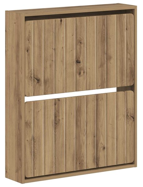 Wisząca szafka na buty ZWOLLE 71 x 17 x 86 cm Dąb artisan