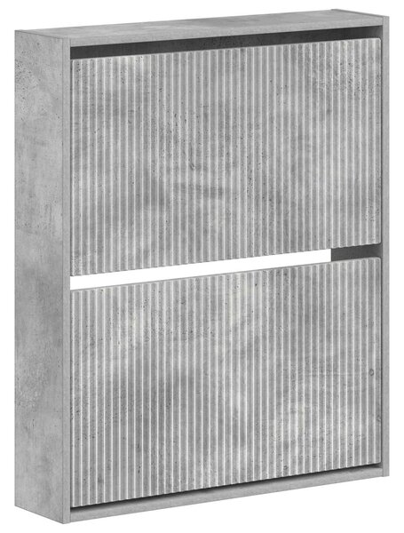 Wisząca szafka na buty ARNHEM 71 x 17 x 86 cm Betonowy szary