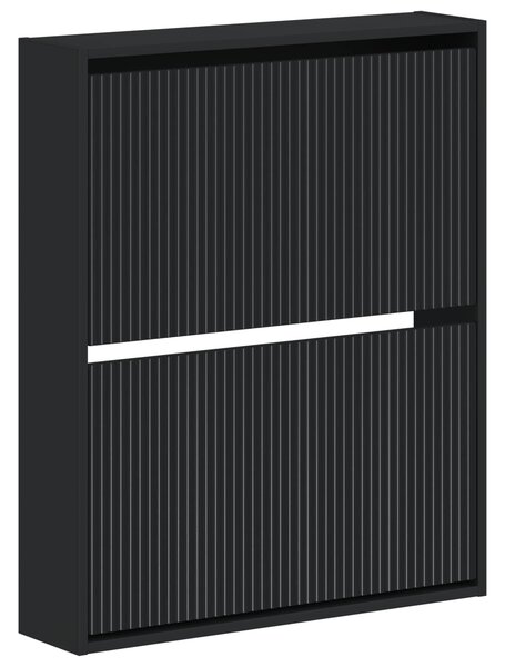 Wisząca szafka na buty ARNHEM 71 x 17 x 86 cm Czarny