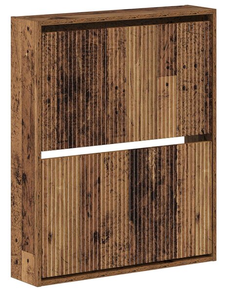 Wisząca szafka na buty ARNHEM 71 x 17 x 86 cm Stare drewno