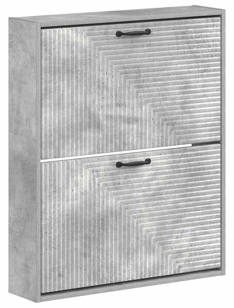Wisząca szafka na buty HAARLEM 71 x 17 x 86 cm Betonowy szary