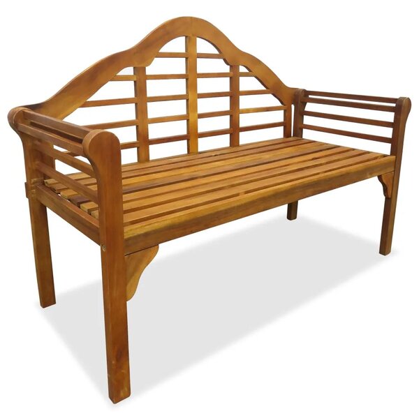 Drewniana zewnętrzna ławka ogrodowa Royale - brązowa