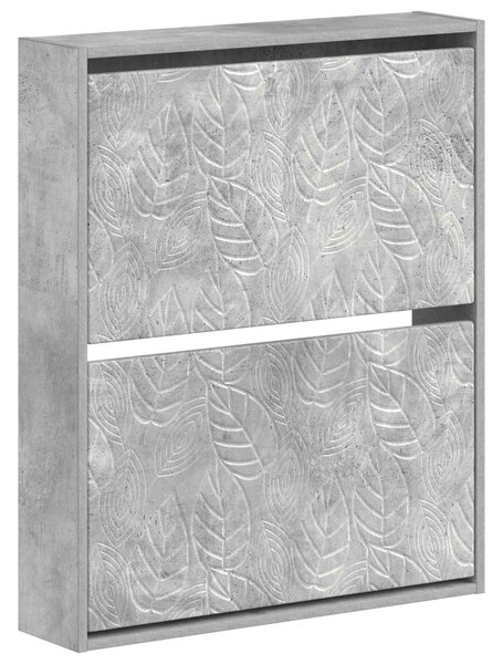 Wisząca szafka na buty DELFT 71 x 17 x 86 cm Betonowy szary