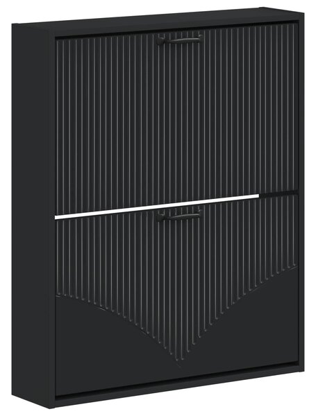 Wisząca szafka na buty HOORN 71 x 17 x 86 cm Czarny