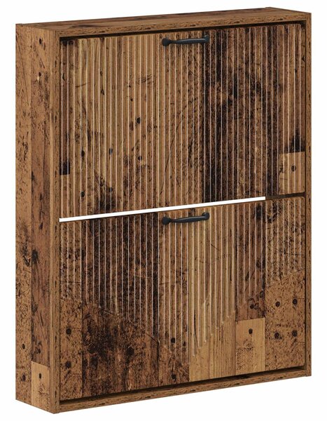 Wisząca szafka na buty HOORN 71 x 17 x 86 cm Stare drewno