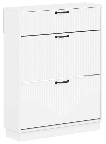 Szafka na buty HOORN 78 x 24 x 100 cm Drewno inżynieryjne Biały