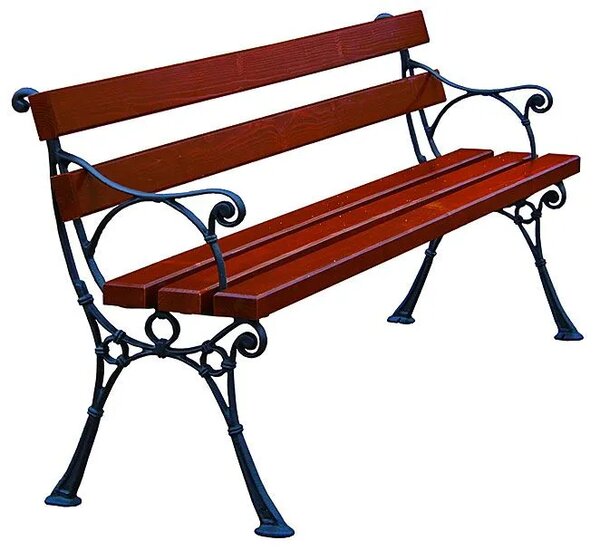 Ławka ogrodowa z podłokietnikiem 150 cm G2-P48