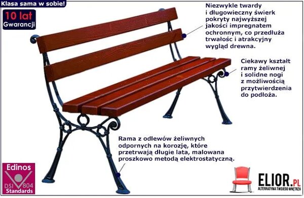 Ławka ogrodowa 150cm K5-M87