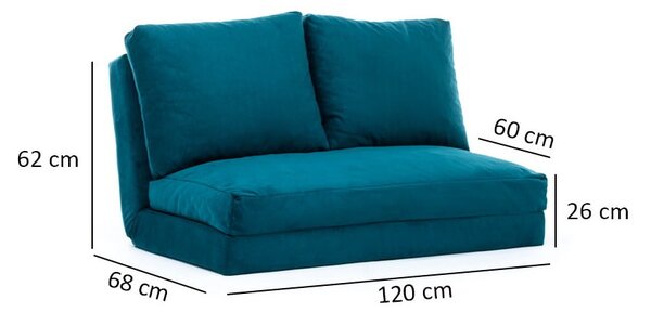 Morska rozkładana sofa 120 cm Taida – Balcab Home