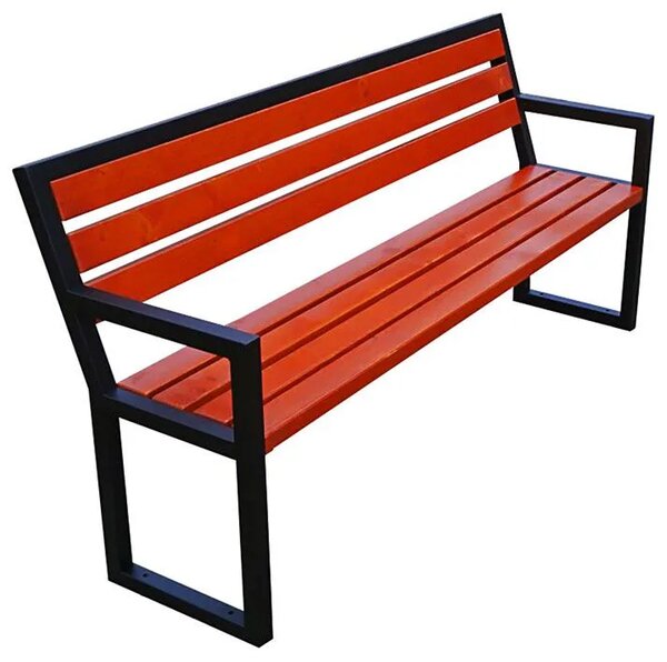 Ławka parkowa z podłokietnikami 180cm D1-C52