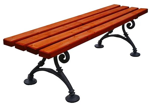 Ławka parkowa bez oparcia 180cm T4-S65