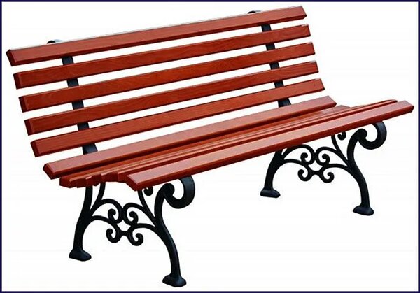 Romantyczna ławka parkowa 150 cm F1-C92