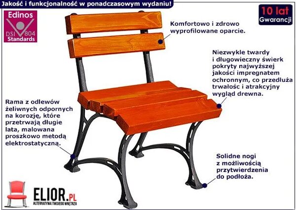Drewniane krzesło ogrodowe Z5-F29