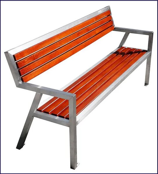 Nowoczesna ławka parkowa 180 cm D7-D18