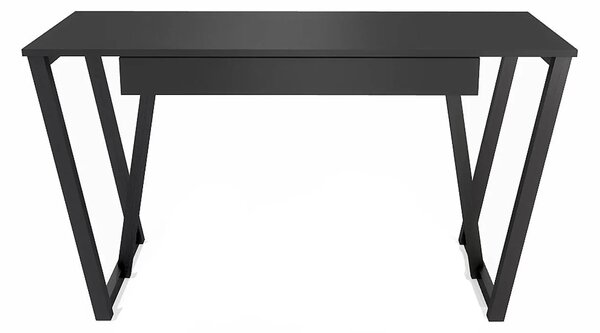 Czarne minimalistyczne biurko z szufladą Molly 3X