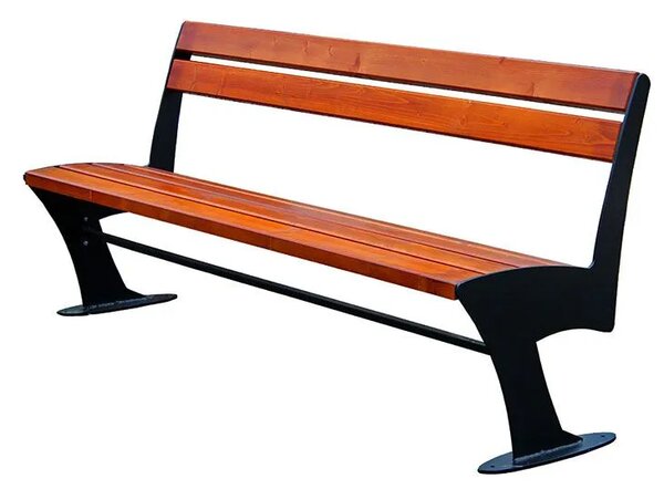 Stalowa ławka parkowa 180 cm F2-C55
