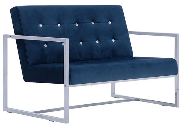 Zgrabna 2-osobowa sofa Mefir - niebieska