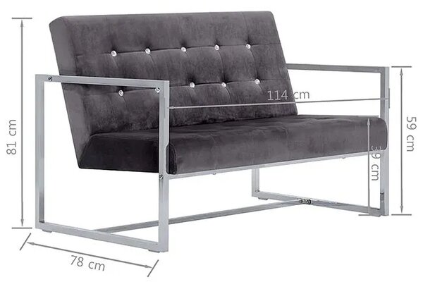 Zgrabna 2-osobowa sofa C1-B76