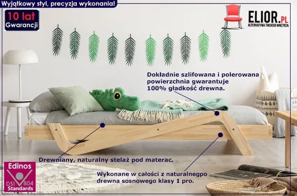 Drewniane łóżko dziecięce Z5-C10