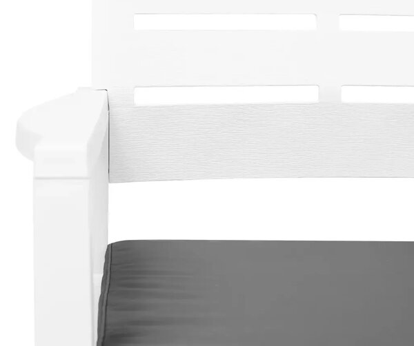 Komplet białych mebli ogrodowych F7-D45