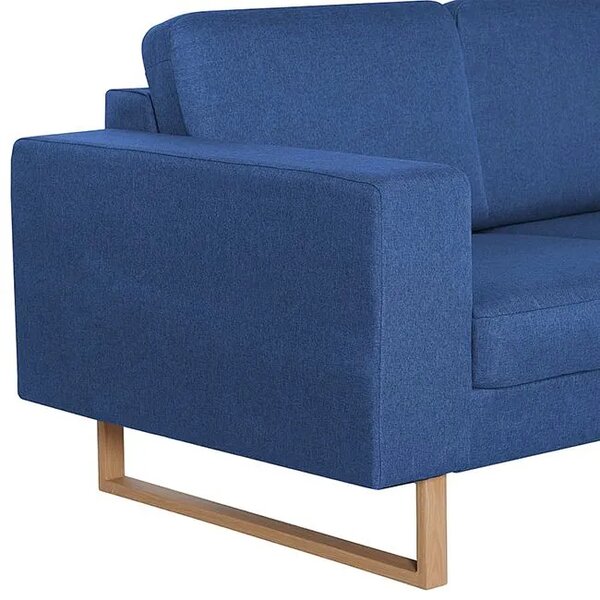 Granatowa elegancka trzyosobowa sofa F8-C69