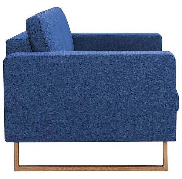 Granatowa elegancka trzyosobowa sofa F8-C69