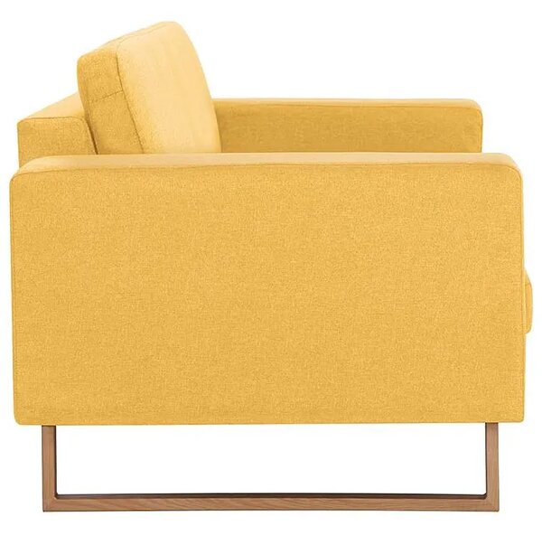 Elegancka dwuosobowa sofa żółta S9-Z00