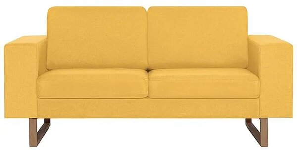 Elegancka dwuosobowa sofa żółta S9-Z00