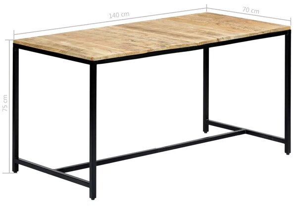 Stół industrialny z drewna mango T4-D55