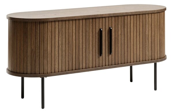 Brązowa szafka pod TV w dekorze dębu 120x56 cm Nola – Unique Furniture