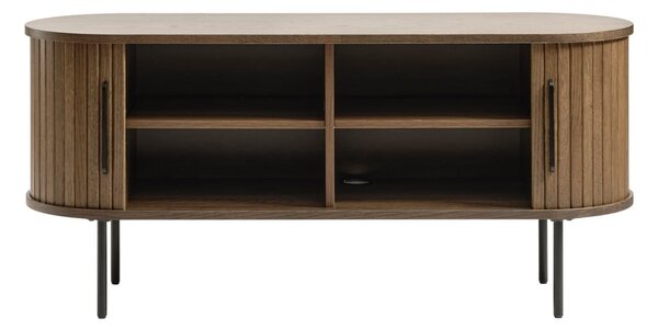 Brązowa szafka pod TV w dekorze dębu 120x56 cm Nola – Unique Furniture