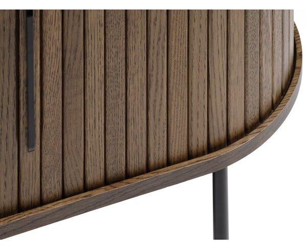 Brązowa szafka pod TV w dekorze dębu 120x56 cm Nola – Unique Furniture