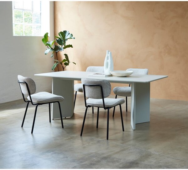 Jasnoszary stół 90x200 cm Palma – Unique Furniture