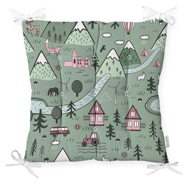 Poduszka na krzesło z domieszką bawełny Minimalist Cushion Covers Village, 40x40 cm