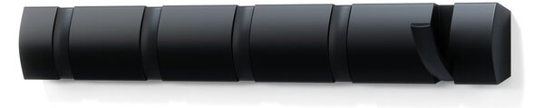 Czarny wieszak ścienny z drewna topolowego Flip – Umbra