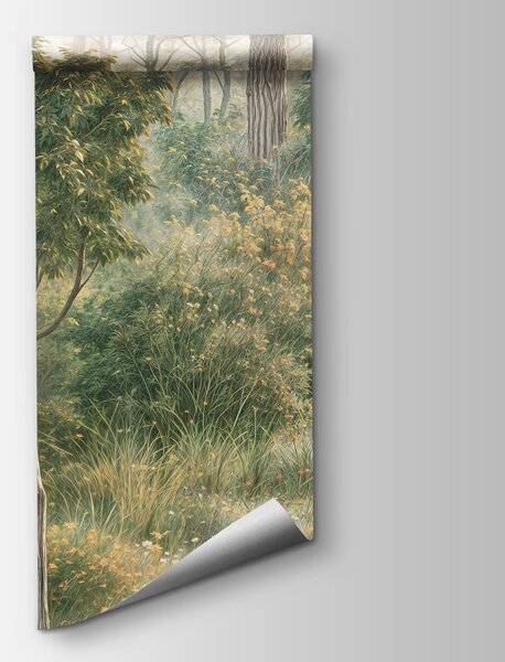 Fototapeta Obraz przedstawiający las z drzewami i roślinami, Fototapety Natura, Popularne Fototapety, t00834 - Tapeko.pl