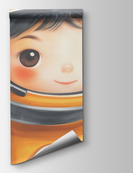 Fototapeta Grupa rysunkowych astronautów i planet, Fototapety Kosmos, Popularne Fototapety, t00841 - Tapeko.pl