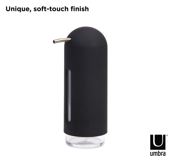 Czarny plastikowy dozownik do mydła 350 ml Penguin – Umbra