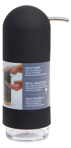 Czarny plastikowy dozownik do mydła 350 ml Penguin – Umbra